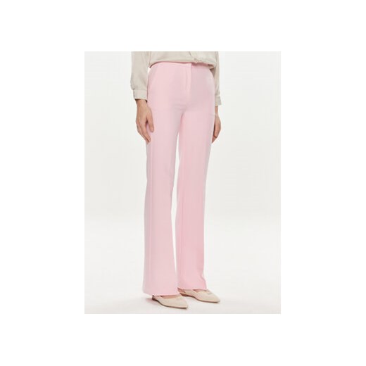 Maryley Spodnie materiałowe 24EB587/43OR Różowy Wide Leg ze sklepu MODIVO w kategorii Spodnie damskie - zdjęcie 171008784