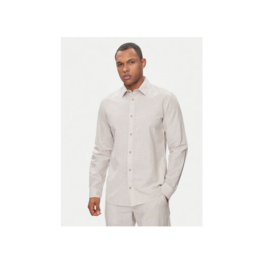 Jack&Jones Koszula Summer 12248384 Beżowy Comfort Fit ze sklepu MODIVO w kategorii Koszule męskie - zdjęcie 171008803