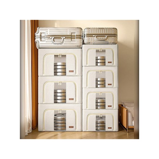 Joybos Składany pojemnik w kolorze beżowym na ubrania - 24 l Joybos onesize Limango Polska wyprzedaż