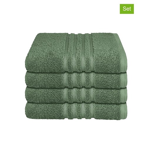 Schiesser Ręczniki (4 szt.) "Milano" w kolorze zielonym do rąk - id: 15048991 - marki Schiesser - 171012651 Schiesser Ręczniki (4 szt.) "Milano" w kolorze zielonym do rąk ze sklepu Limango Polska w kategorii Ręczniki - zdjęcie 171012651