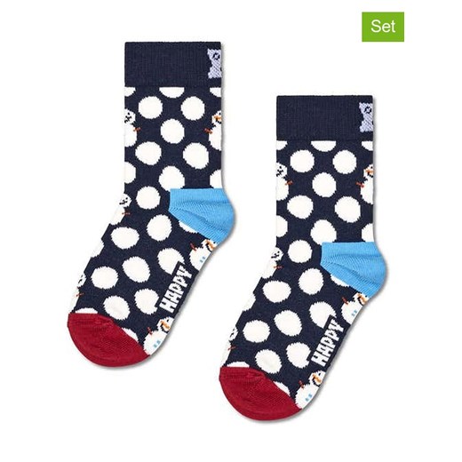 Happy Socks Skarpety (2 pary) w kolorze granatowym Happy Socks 13-21 promocja Limango Polska
