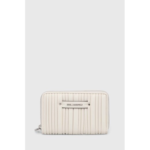 Karl Lagerfeld portfel damski kolor biały ze sklepu ANSWEAR.com w kategorii Portfele damskie - zdjęcie 171013283