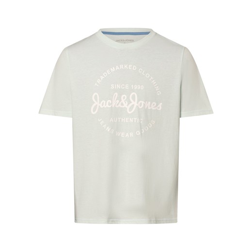 Jack & Jones Koszulka męska - JJForest Mężczyźni Bawełna miętowy nadruk ze sklepu vangraaf w kategorii T-shirty męskie - zdjęcie 171017410