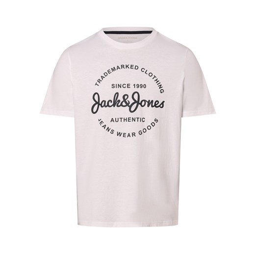Jack & Jones Koszulka męska - JJForest Mężczyźni Bawełna biały nadruk ze sklepu vangraaf w kategorii T-shirty męskie - zdjęcie 171017411