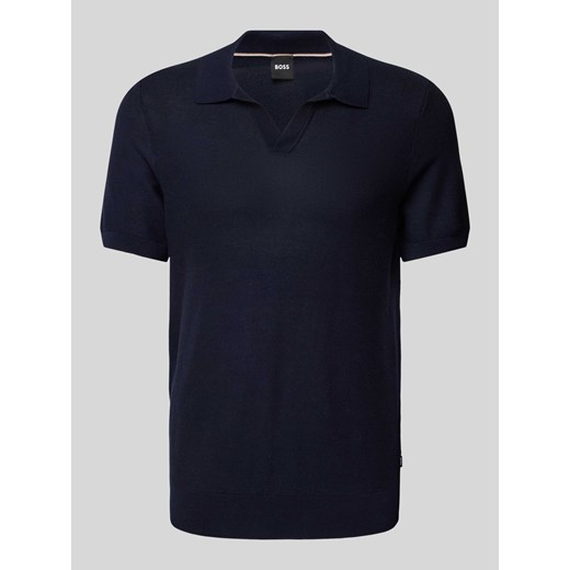 Koszulka polo o kroju slim fit z dekoltem w serek ze sklepu Peek&Cloppenburg  w kategorii T-shirty męskie - zdjęcie 171020594