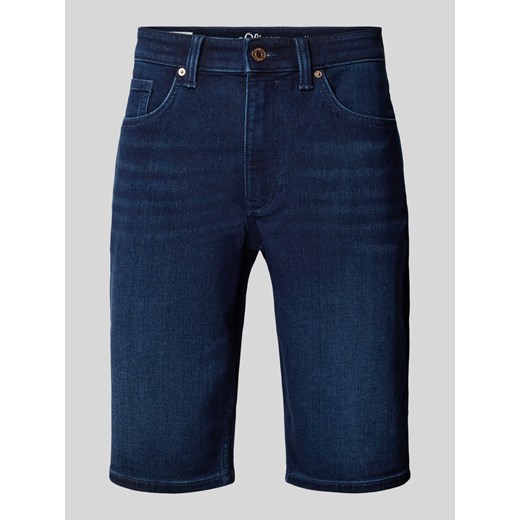 Szorty jeansowe o kroju regular fit z 5 kieszeniami ze sklepu Peek&Cloppenburg  w kategorii Spodenki męskie - zdjęcie 171020792