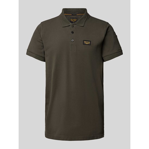 Koszulka polo o kroju regular fit z naszywką z logo model ‘TRACKWAY’ ze sklepu Peek&Cloppenburg  w kategorii T-shirty męskie - zdjęcie 171020960