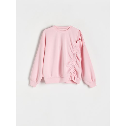 Reserved - Bluza ze ściągaczem - różowy ze sklepu Reserved w kategorii Bluzy dziewczęce - zdjęcie 171023102