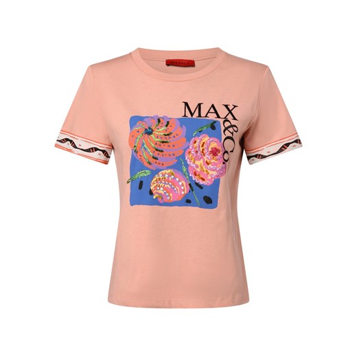 MAX&Co. Koszulka damska - Calibri Kobiety Bawełna brudny róż nadruk ze sklepu vangraaf w kategorii Bluzki damskie - zdjęcie 171023372