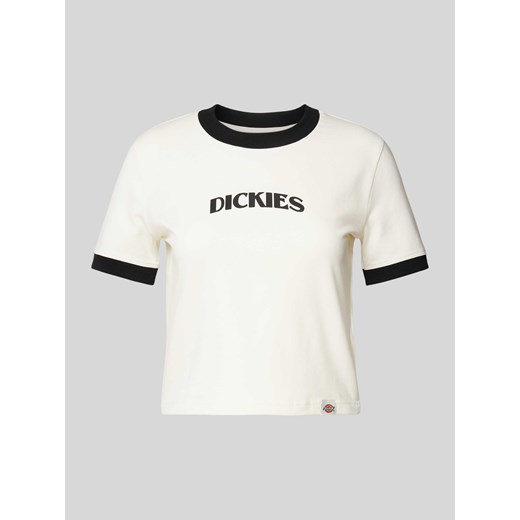 T-shirt krótki z nadrukiem z logo ze sklepu Peek&Cloppenburg  w kategorii Bluzki damskie - zdjęcie 171024501
