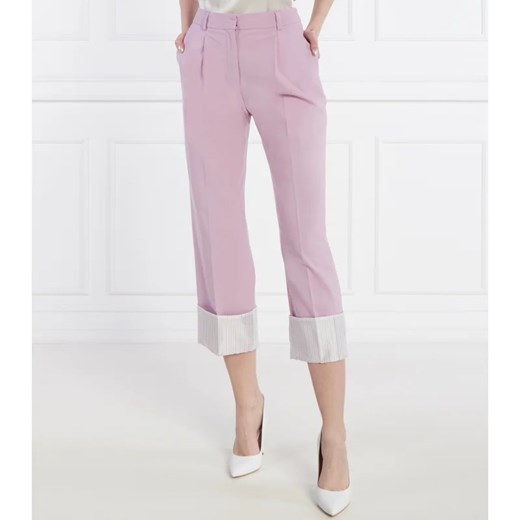 Karl Lagerfeld Spodnie hun kim''''s edit | Straight fit | z dodatkiem wełny ze sklepu Gomez Fashion Store w kategorii Spodnie damskie - zdjęcie 171025452