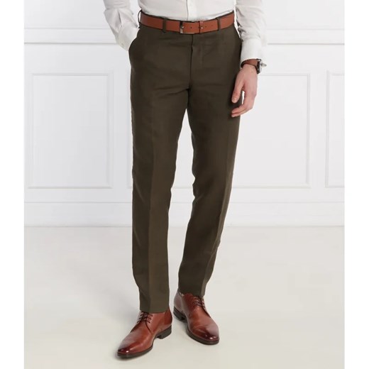 Oscar Jacobson Lniane spodnie Denz | Regular Fit ze sklepu Gomez Fashion Store w kategorii Spodnie męskie - zdjęcie 171025454