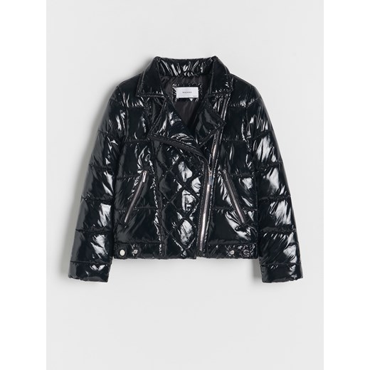 Reserved - Pikowana kurtka z połyskiem - czarny ze sklepu Reserved w kategorii Kurtki dziewczęce - zdjęcie 171025911