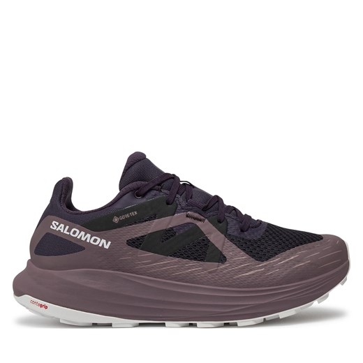 Buty do biegania Salomon Ultra Flow Gore Tex L47474300 Fioletowy ze sklepu eobuwie.pl w kategorii Buty sportowe damskie - zdjęcie 171030901