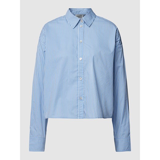 Ekskluzywna kolekcja — Bluzka koszulowa krótka ze wzorem w paski ze sklepu Peek&Cloppenburg  w kategorii Koszule damskie - zdjęcie 171032493