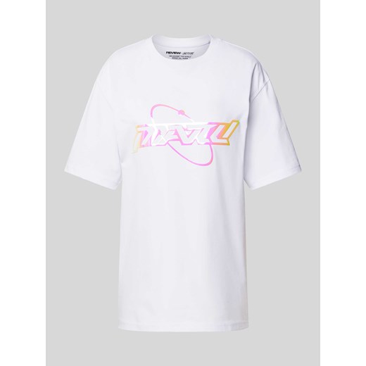 T-shirt z nadrukiem z logo — REVIEW x MATW ze sklepu Peek&Cloppenburg  w kategorii Bluzki damskie - zdjęcie 171032711
