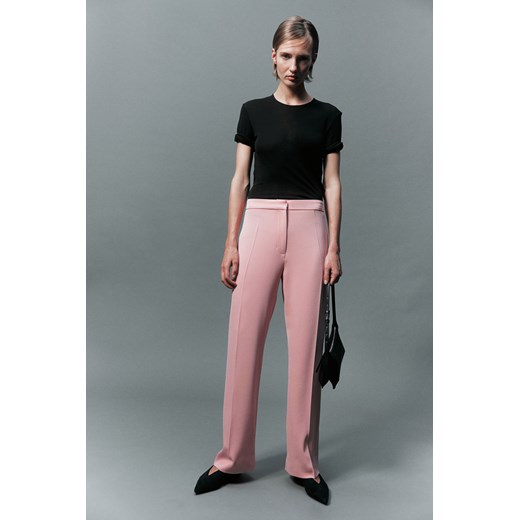 H & M - Szerokie spodnie - Różowy ze sklepu H&M w kategorii Spodnie damskie - zdjęcie 171032952