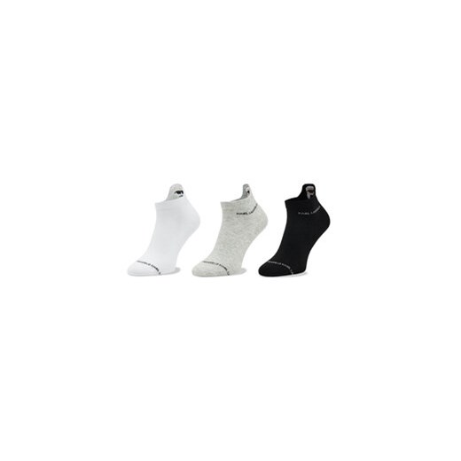 KARL LAGERFELD Zestaw 3 par niskich skarpet damskich Ikonik 2.0 231W6004 Karl Lagerfeld 35_38 okazyjna cena MODIVO