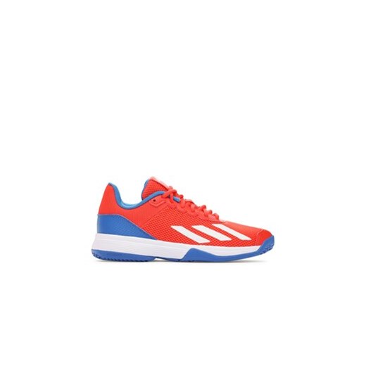 adidas Buty Courtflash Tennis Shoes IG9535 Czerwony ze sklepu MODIVO w kategorii Buty sportowe dziecięce - zdjęcie 171037814