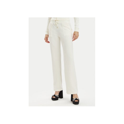 Juicy Couture Spodnie dresowe Del Ray JCAP180G Écru Regular Fit ze sklepu MODIVO w kategorii Spodnie damskie - zdjęcie 171038083