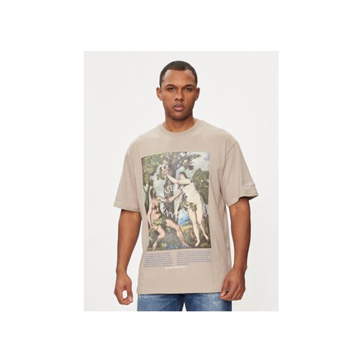 Redefined Rebel T-Shirt Pedro 221166 Beżowy Regular Fit ze sklepu MODIVO w kategorii T-shirty męskie - zdjęcie 171038823