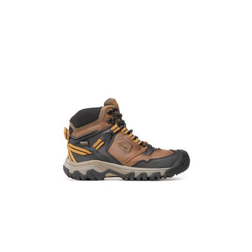 Keen Trekkingi Ridge Flex Mid Wp M 1025666 Brązowy ze sklepu MODIVO w kategorii Buty trekkingowe męskie - zdjęcie 171039463