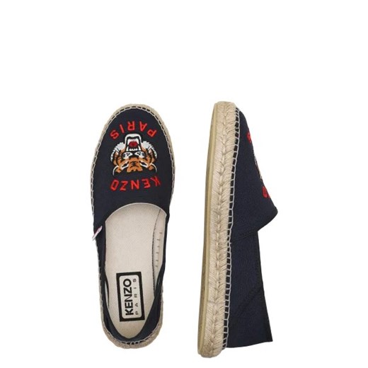 Espadryle damskie Kenzo bez zapięcia na płaskiej podeszwie z tworzywa sztucznego