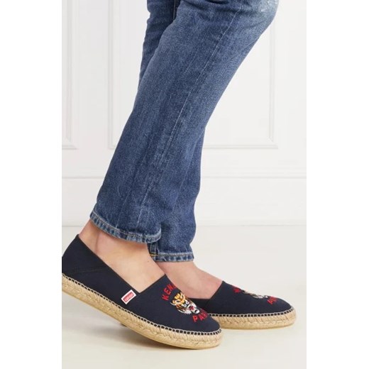 Espadryle damskie Kenzo na płaskiej podeszwie na lato casual z tworzywa sztucznego casualowe bez zapięcia