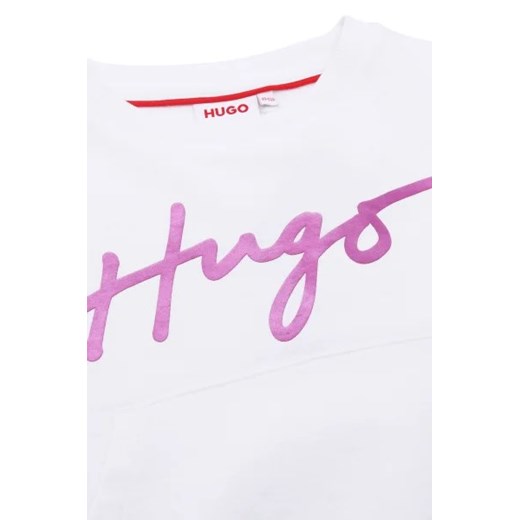 Bluza dziewczęca Hugo Kids bawełniana 