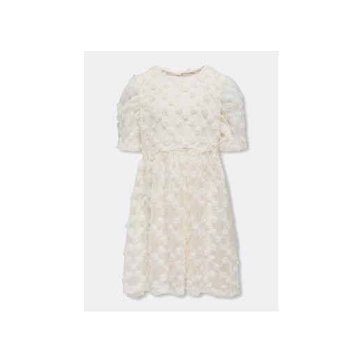Kids ONLY Sukienka elegancka Rosita 15320277 Biały Regular Fit ze sklepu MODIVO w kategorii Sukienki dziewczęce - zdjęcie 171041513