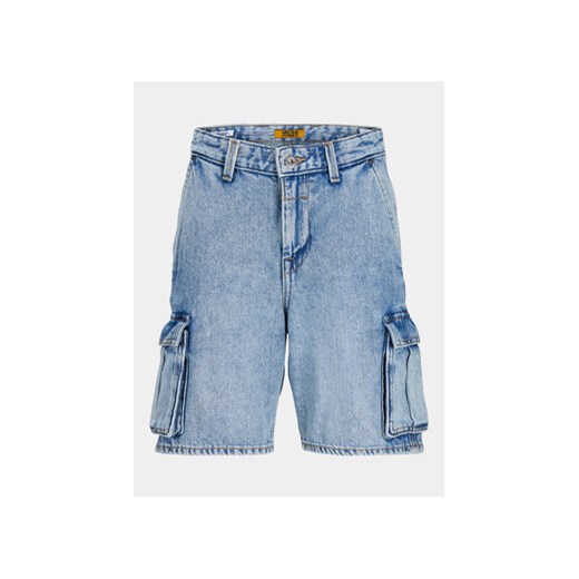 Jack&Jones Junior Szorty jeansowe Chris 12252508 Niebieski Relaxed Fit ze sklepu MODIVO w kategorii Spodenki chłopięce - zdjęcie 171041974