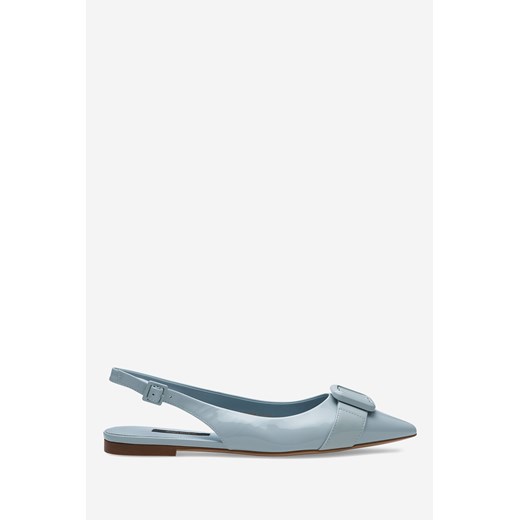 Balerinki Gino Rossi bez zapięcia niebieskie 