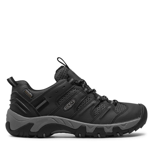 Trekkingi Keen Koven Wp M 1025155 Black/Drizzle ze sklepu eobuwie.pl w kategorii Buty trekkingowe męskie - zdjęcie 171044353