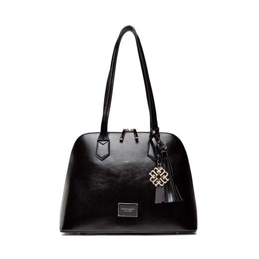 Czarna shopper bag MONNARI na ramię matowa