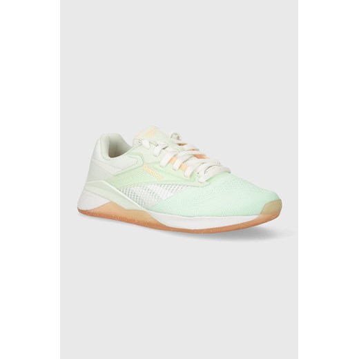 Reebok buty treningowe NANO X4 kolor zielony 100074189 ze sklepu ANSWEAR.com w kategorii Buty sportowe damskie - zdjęcie 171046731