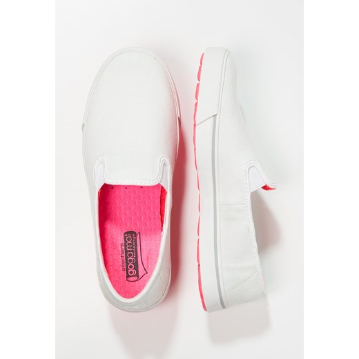 Skechers GO Półbuty wsuwane white/pink zalando  bez wzorów/nadruków