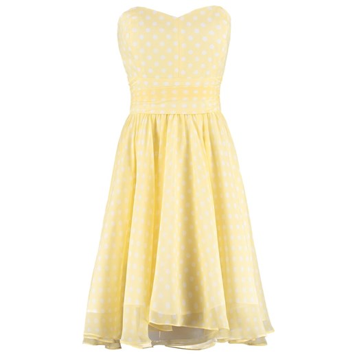 Swing Sukienka letnia pastellgelb/cremeweiss zalando  abstrakcyjne wzory