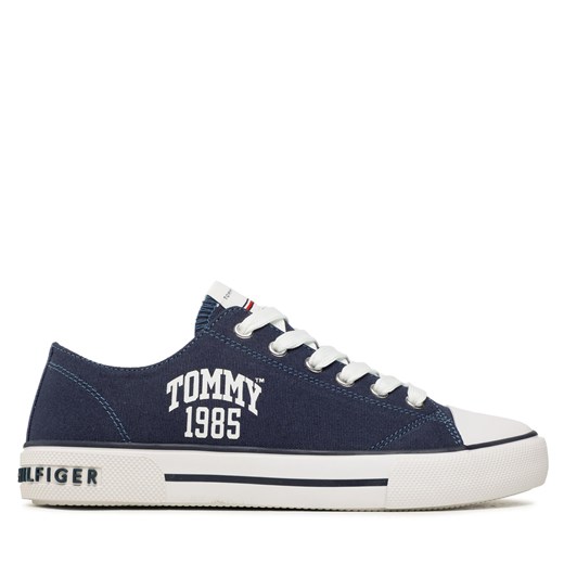 Trampki Tommy Hilfiger Varisty Low Cut Lace-Up Sneaker T3X9-32833-0890 S Blue 800 ze sklepu eobuwie.pl w kategorii Trampki dziecięce - zdjęcie 171146641