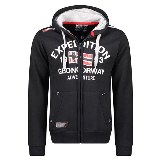 Geographical Norway Bluza &quot;Flag&quot; w kolorze czarnym ze sklepu Limango Polska w kategorii Bluzy męskie - zdjęcie 171147402