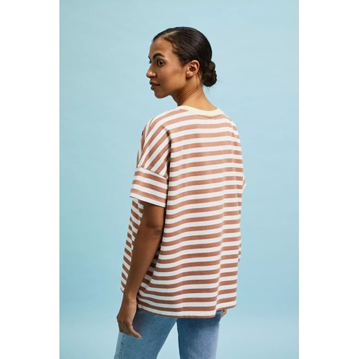 Bluza w paski brązowa S Moodo.pl