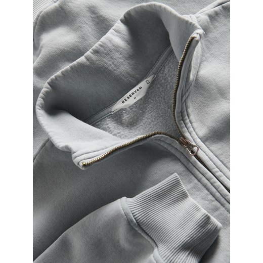 Reserved - Rozpinana bluza z efektem sprania - jasnoszary Reserved XXL Reserved
