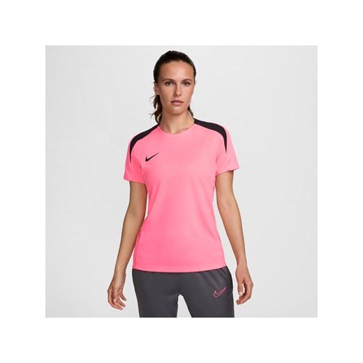 Damska koszulka piłkarska z krótkim rękawem Dri-FIT Nike Strike - Różowy ze sklepu Nike poland w kategorii Bluzki damskie - zdjęcie 171149570