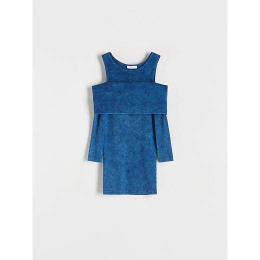 Reserved - Sukienka z efektem sprania - niebieski ze sklepu Reserved w kategorii Sukienki dziewczęce - zdjęcie 171150713