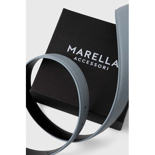 Marella pasek skórzany damski kolor niebieski Marella XS ANSWEAR.com