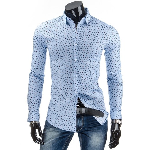 Koszula z długim rękawem (dx0768) - Niebieski dstreet  bawełna