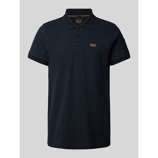 Koszulka polo o kroju regular fit z naszywką z logo model ‘TRACKWAY’ ze sklepu Peek&Cloppenburg  w kategorii T-shirty męskie - zdjęcie 171153760