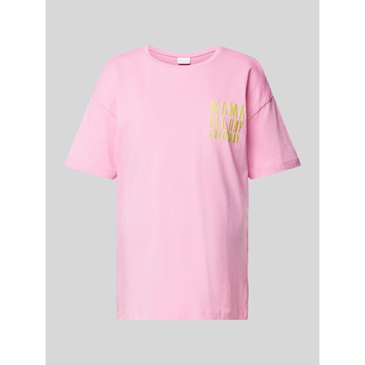 T-shirt ciążowy z nadrukiem z napisem ze sklepu Peek&Cloppenburg  w kategorii Bluzki ciążowe - zdjęcie 171153803