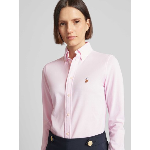 Bluzka koszulowa z kołnierzykiem typu button down model ‘HEIDI’ Polo Ralph Lauren XL Peek&Cloppenburg 
