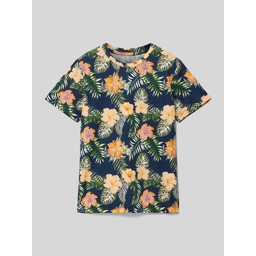 T-shirt ze wzorem na całej powierzchni model ‘CHILL’ ze sklepu Peek&Cloppenburg  w kategorii T-shirty chłopięce - zdjęcie 171153984