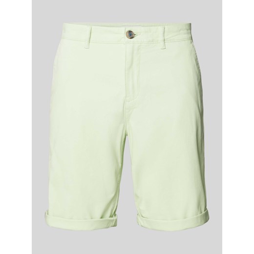 Szorty chinosy o kroju slim fit z wpuszczanymi kieszeniami ze sklepu Peek&Cloppenburg  w kategorii Spodenki męskie - zdjęcie 171154340